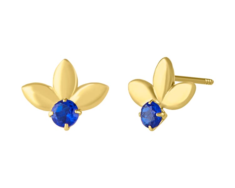 3 semillas con circonia / 3 seeds with zirconia - Troquelado / Casting - Pulido / High Polish - Circonia / Zirconia - Flores / Flowers