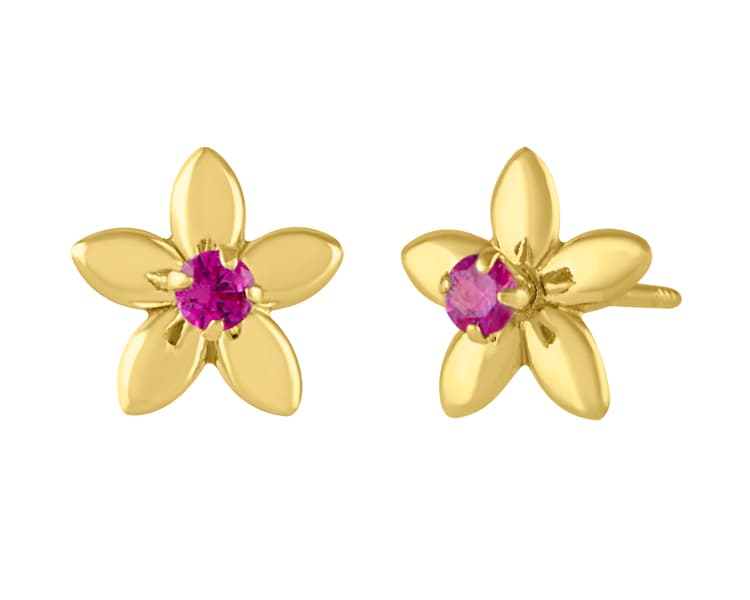 Flor semillas con circonia