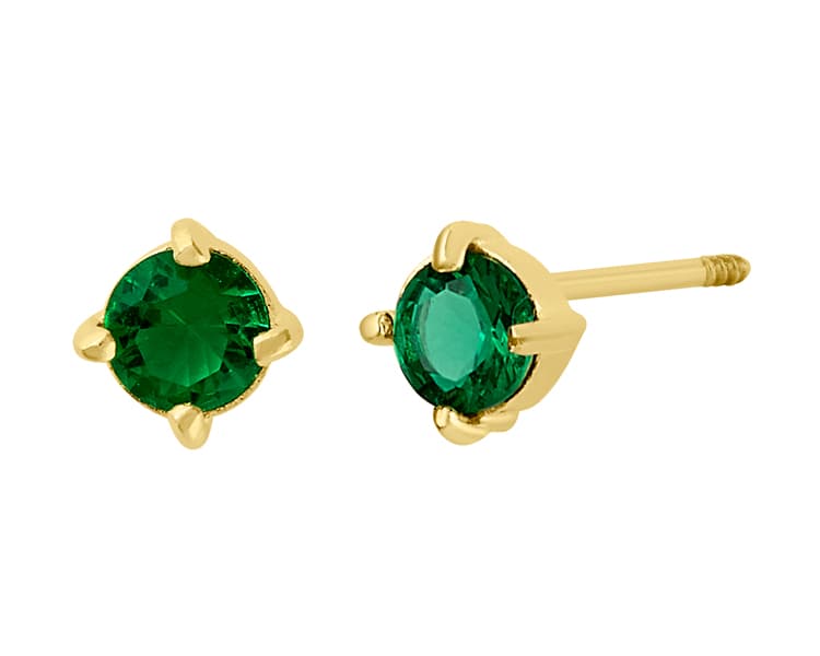Recto redondo 3mm cz verde