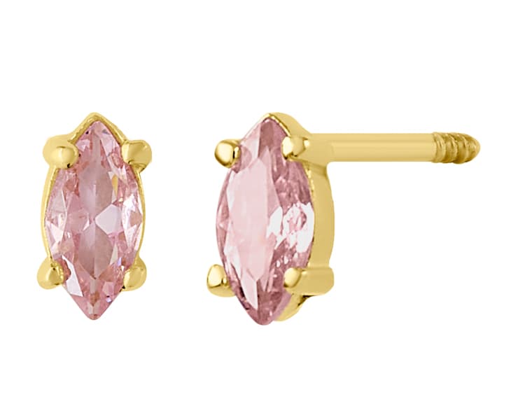 Recto marquise 4x2mm cz rosa