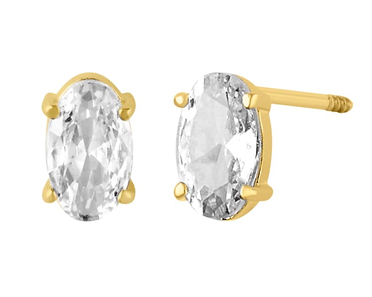 Recto oval 5x3mm cz blanco / Straight oval 5x3mm white cz - Vaciado / Casting - Pulido / High Polish - Circonia / Zirconia - Rectos Circonia (Rectos/Biselados) / Cubic Zirconia (Bezel/Round)
