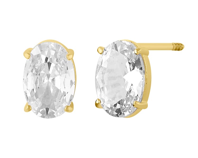 Recto oval 6x4mm cz blanco / Straight oval 6x4mm white cz - Vaciado / Casting - Pulido / High Polish - Circonia / Zirconia - Rectos Circonia (Rectos/Biselados) / Cubic Zirconia (Bezel/Round)