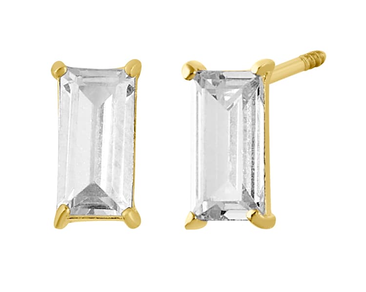 Recto baguette 5x2.5mm cz blanco / Straight baguette 5x2.5mm white cz - Vaciado / Casting - Pulido / High Polish - Circonia / Zirconia - Rectos Circonia (Rectos/Biselados) / Cubic Zirconia (Bezel/Round)