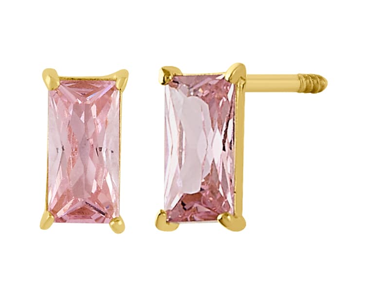 Recto baguette 5x2.5mm cz rosa / Straight baguette 5x2.5mm pink cz - Vaciado / Casting - Pulido / High Polish - Circonia / Zirconia - Rectos Circonia (Rectos/Biselados) / Cubic Zirconia (Bezel/Round)