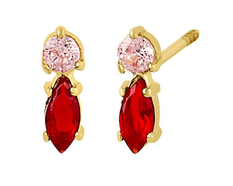 Doble marquise vertical y rd / Double vertical marquise and round - Vaciado / Casting - Pulido / High Polish - Circonia / Zirconia - Rectos Circonia (Rectos/Biselados) / Cubic Zirconia (Bezel/Round)