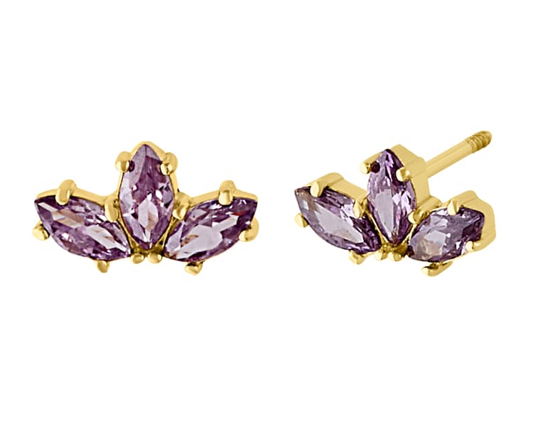 Triple marquise recto / Triple straight marquise - Vaciado / Casting - Pulido / High Polish - Circonia / Zirconia - Rectos Circonia (Rectos/Biselados) / Cubic Zirconia (Bezel/Round)
