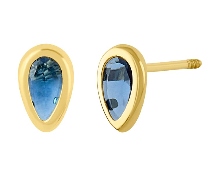 Bisel Pera 5x3mm azul