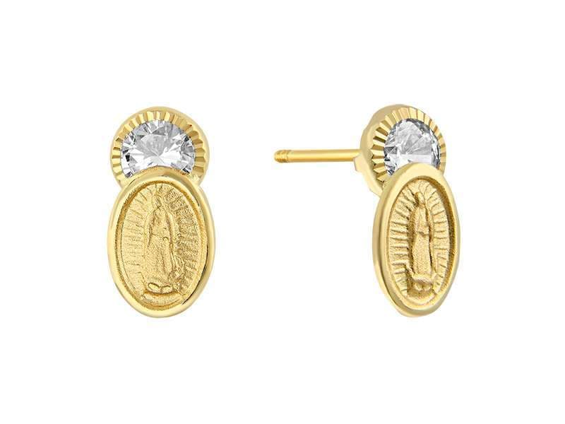 Medalla Virgen con Circonia