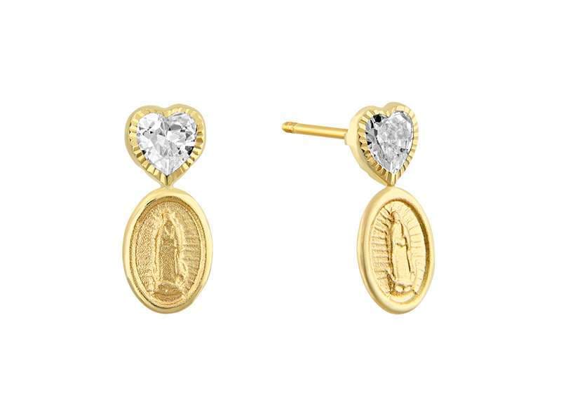 Medalla Virgen con Corazón