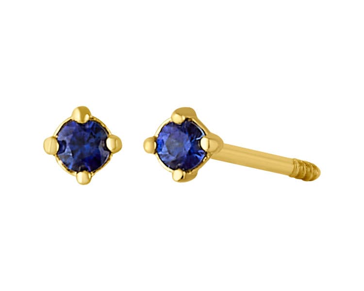 Solitario RD 1.5mm Zafiro LG / Solitaire RD 1.5mm Sapphire LG - Vaciado / Casting - Pulido / High Polish - Zafiro / Sapphire - Rectos (Rectos/Biselados) / Cubic (Bezel/Round)