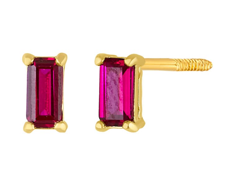 Solitario EM 4x2 Ruby LG / Solitaire EM 4x2 Ruby LG - Vaciado / Casting - Pulido / High Polish - Ruby / Ruby - Rectos (Rectos/Biselados) / Cubic (Bezel/Round)