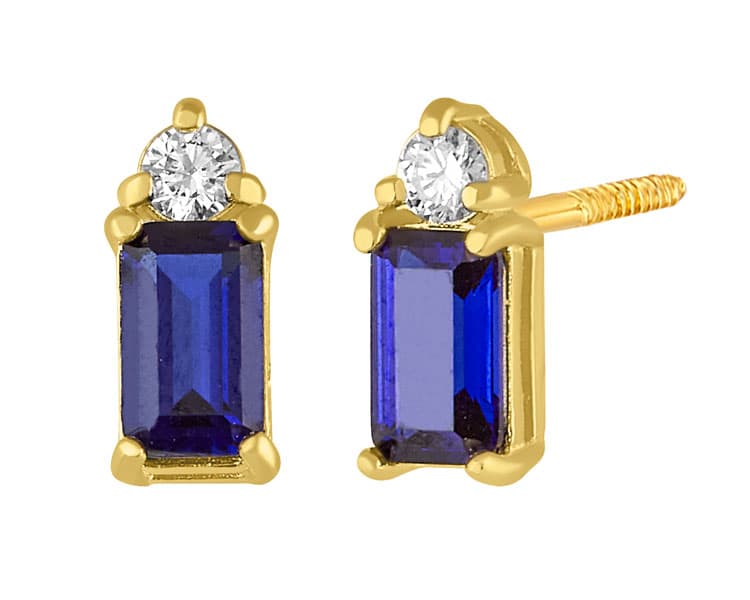 Doble EM 5x3 Zafiro LG y LGD 0.06 TCW / Double EM 5x3 Sapphire LG and LGD 0.06 TCW - Vaciado / Casting - Pulido / High Polish - Zafiro / Diamante / Sapphire / Diamond - Rectos (Rectos/Biselados) / Cubic (Bezel/Round)