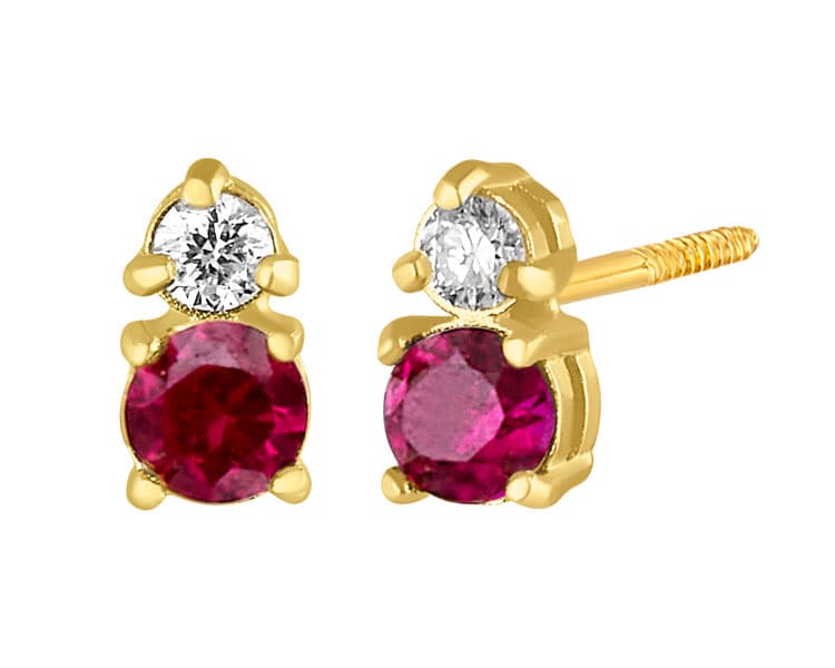 Doble RD 3mm Ruby LG y LGD 0.06 TCW / Double RD 3mm Ruby LG and LGD 0.06 TCW - Vaciado / Casting - Pulido / High Polish - Ruby / Diamante / Ruby / Diamond - Rectos (Rectos/Biselados) / Cubic (Bezel/Round)