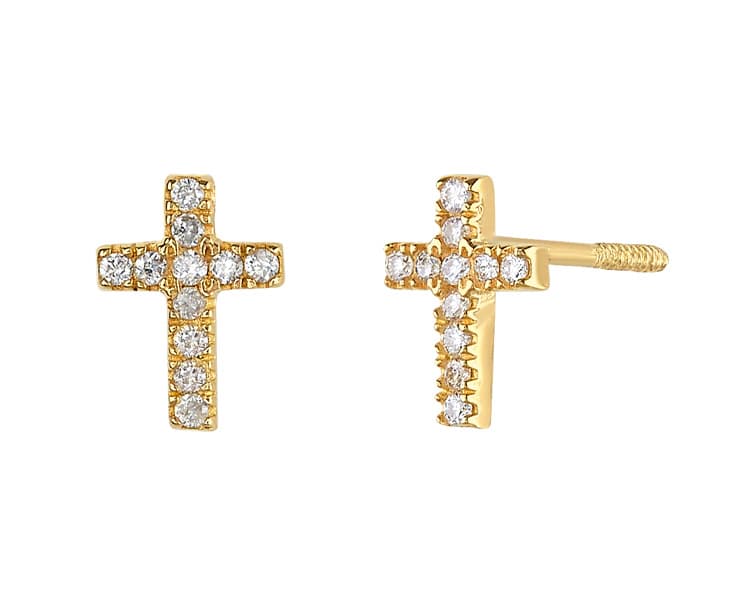 Cruz Pequeña 0.14 CT. TW. LCD / Small cross 0.14 CT. TW. LCD - Vaciado / Casting - Pulido / High Polish - Diamante / Diamond - Rectos (Rectos/Biselados) / Cubic (Bezel/Round)