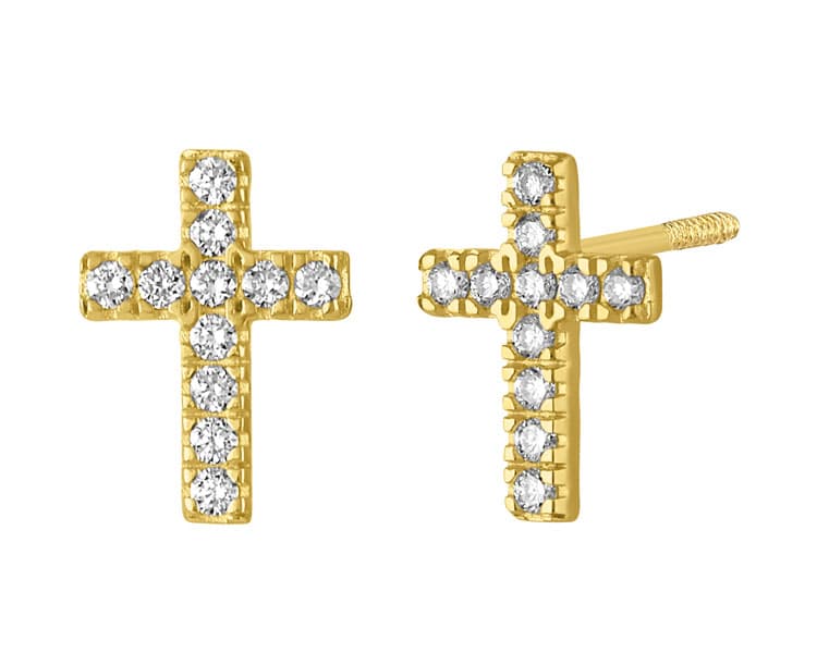 Cruz 0.22 CT. TW. LCD / Cross 0.22 CT. TW. LCD - Vaciado / Casting - Pulido / High Polish - Diamante / Diamond - Rectos (Rectos/Biselados) / Cubic (Bezel/Round)