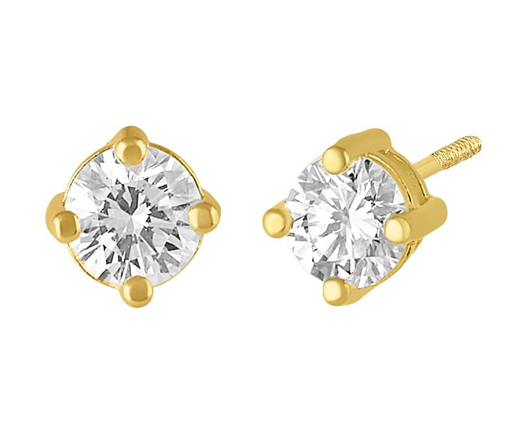 Basket 0.34 CT. TW. LCD / Basket Stud 0.34 CT. TW. LCD - Vaciado / Casting - Pulido / High Polish - Diamante / Diamond - Rectos (Rectos/Biselados) / Cubic (Bezel/Round)