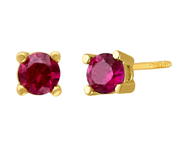 Solitario RD 2.5mm Ruby LG / Solitaire RD 2.5mm Ruby LG - Vaciado / Casting - Pulido / High Polish - Ruby / Ruby - Rectos (Rectos/Biselados) / Cubic (Bezel/Round)