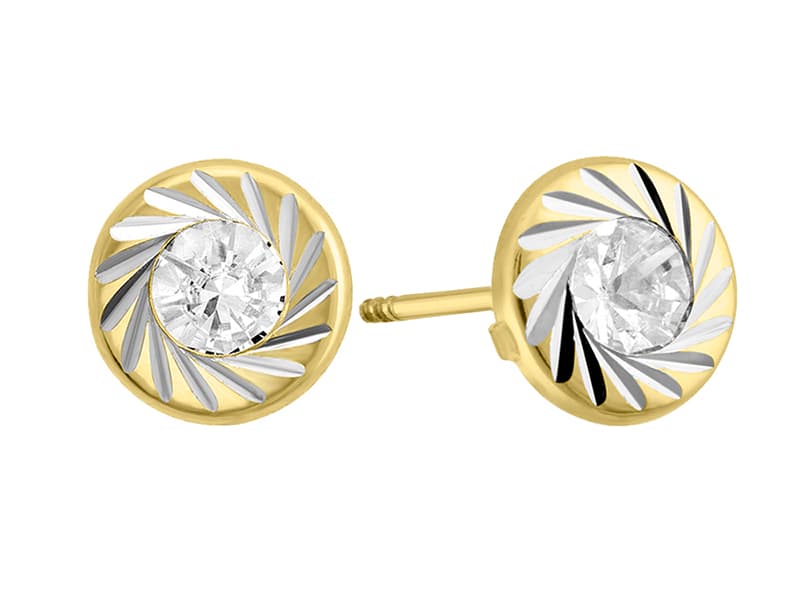 Círculo Brillante con Circonia / Diamond Cut Round Cz - Troquelado / Stamping - Diamantado / Diamond Cut - Circonia / Zirconia - Rectos Circonia (Rectos/Biselados) / Cubic Zirconia (Bezel/Round)
