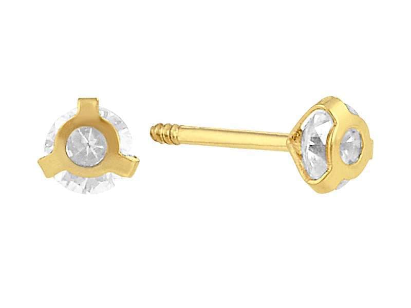 Recto Círculo 3mm / Cubic Zirconia Circle 3mm - Troquelado / Stamping - Pulido / High Polish - Circonia / Zirconia  - Rectos Circonia (Rectos/Biselados) / Cubic Zirconia (Bezel/Round)