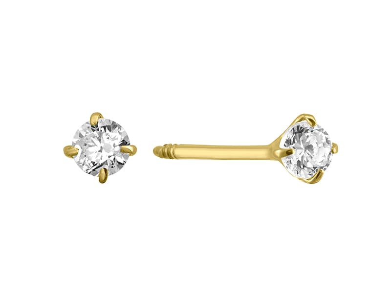 Recto 2mm / Cubic Zirconia 2mm - Troquelado / Stamping - Pulido / High Polish - Circonia / Zirconia - Rectos Circonia (Rectos/Biselados) / Cubic Zirconia (Bezel/Round)