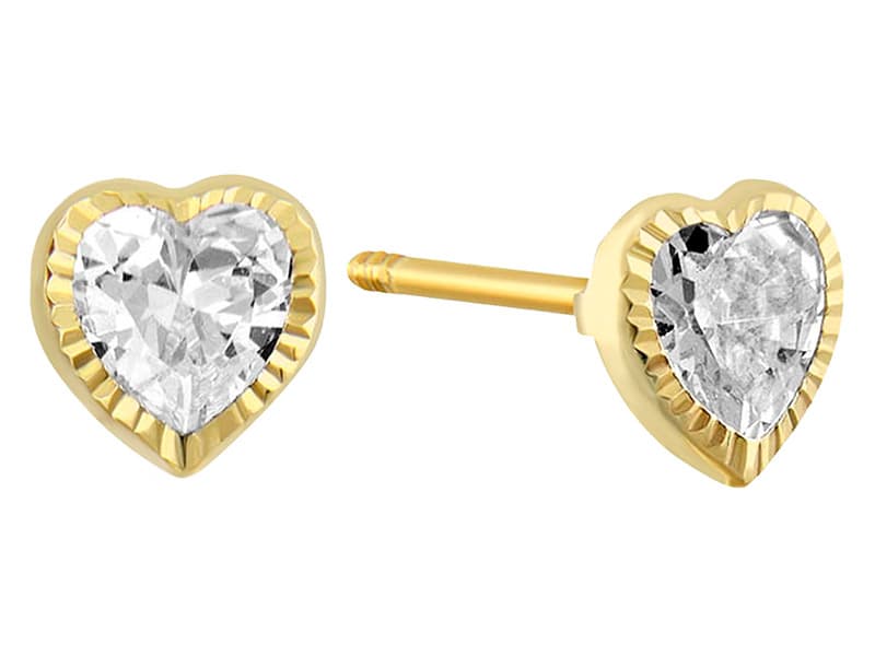 Recto Corazón 4X4mm Bisel Diamantado