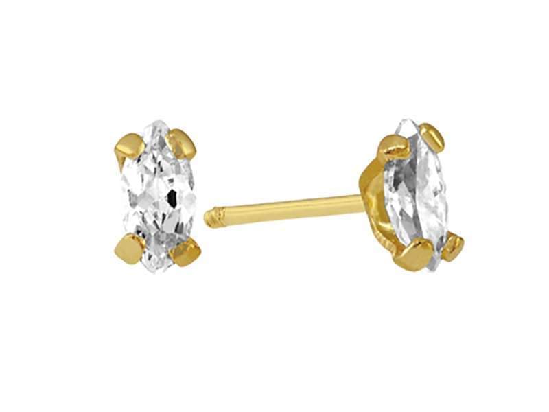 Recto Marquise 4X2 mm / Cubic Zirconia Marquise 4X2mm - Troquelado / Stamping - Pulido / High Polish - Circonia / Zirconia  - Rectos Circonia (Rectos/Biselados) / Cubic Zirconia (Bezel/Round)