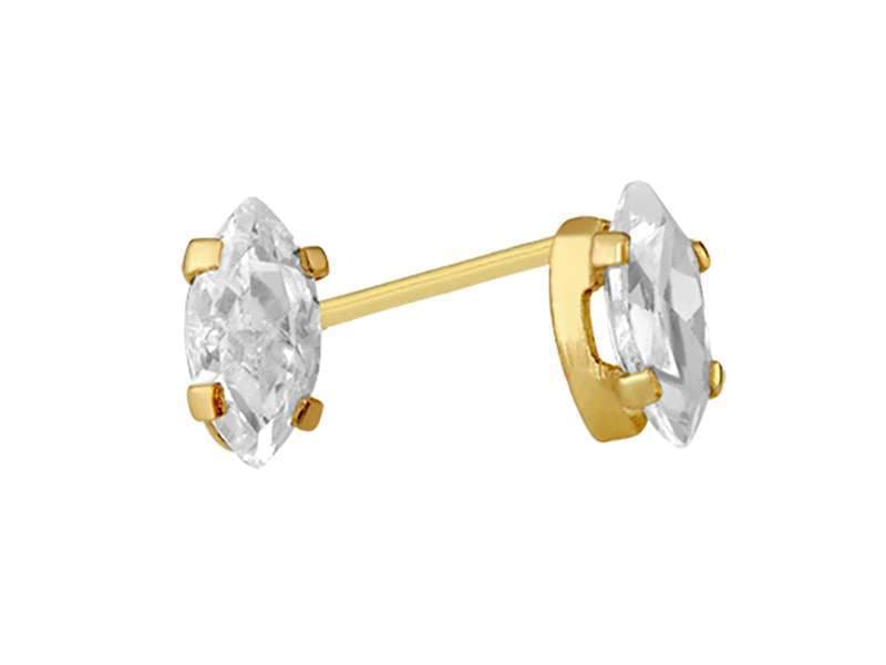Recto Marquise 6X3 mm / Cubic Zirconia Marquise 6X3mm - Troquelado / Stamping - Pulido / High Polish - Circonia / Zirconia  - Rectos Circonia (Rectos/Biselados) / Cubic Zirconia (Bezel/Round)