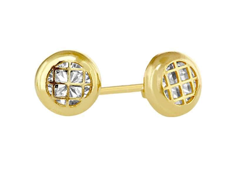 Redondo Cuadricula 4mm / Round Grid 4mm - Láser / Laser - Pulido / High Polish - Circonia / Zirconia  - Rectos Circonia (Rectos/Biselados) / Cubic Zirconia (Bezel/Round)