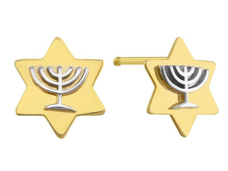 Estrella de David con Menorah
