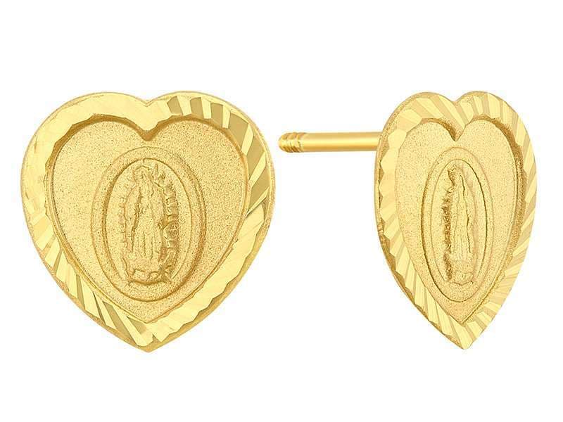 Virgen Corazón Grande Diamantado