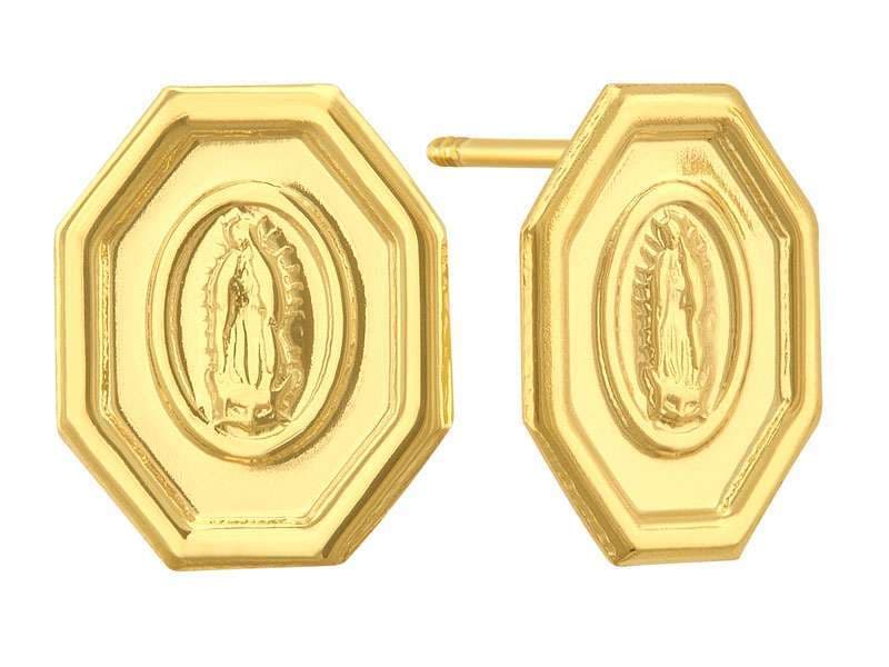 Virgen Octágono / Octagon Virgen Polish - Troquelado / Stamping - Pulido / High Polish - N/A - Religiosos / Religious