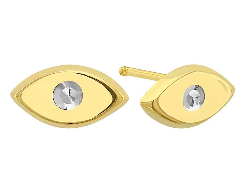 Ojo Turco Diamantado al Centro / Turkish Eye Diamond Cut Center - Troquelado / Stamping - Pulido / High Polish - N/A / N/A - Religiosos / Religious