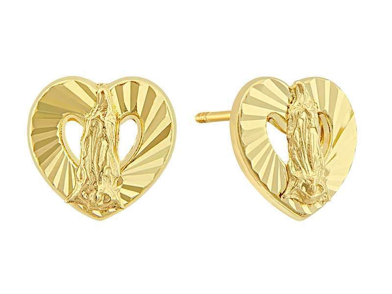 Virgen En Corazón Diamantado / Virgen In Diamond Cut Heart - Troquelado / Stamping - Diamantado / Diamond Cut - N/A - Religiosos / Religious
