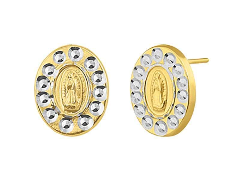Virgen Oval Diamantada / Oval Round Diamond Cut Virgen - Troquelado / Stamping - Diamantado / Diamond Cut - N/A - Religiosos / Religious