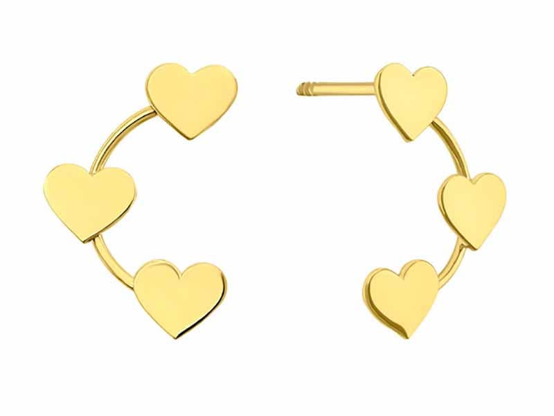Tres corazones en linea vertical / Thee hearts in a vertical line - Lser / Laser - Pulido / High Polish - Circonia / Zirconia - Corazones / Hearts