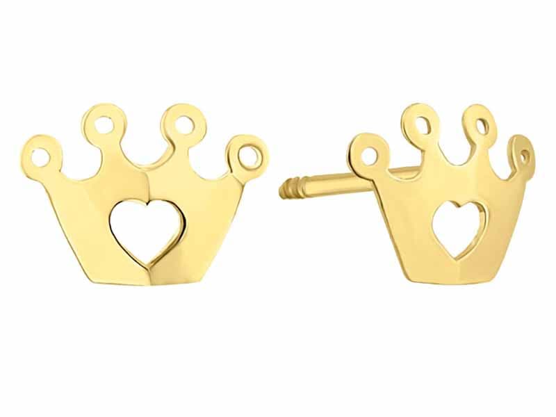 Corona corazon laser con cz / Laser heart crown - Lser / Laser - Pulido / High Polish - N/A / N/A - Coronas / Crowns