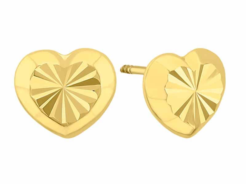Corazon facetado diamantado / Diamondcut heart - Troquelado / Stamping - Diamantado / Diamond Cut - N/A / N/A - Corazones / Hearts