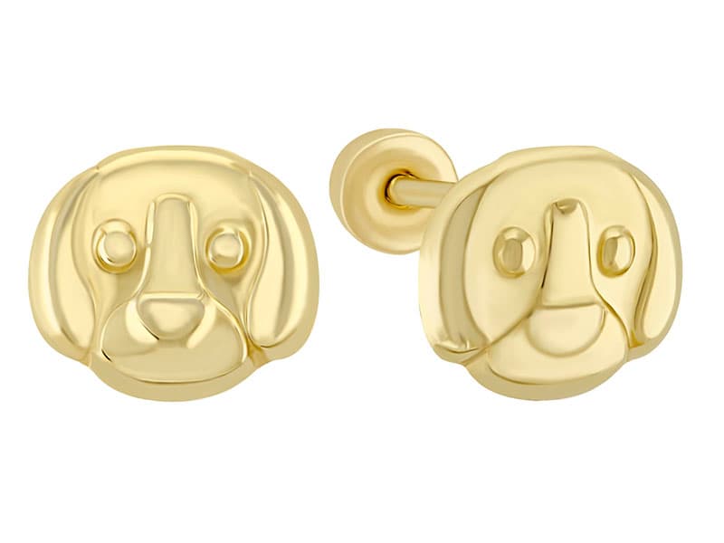 Cara de perro / Dog Face - Troquelado / Stamping - Pulido / High Polish - N/A / N/A - Animales / Animals