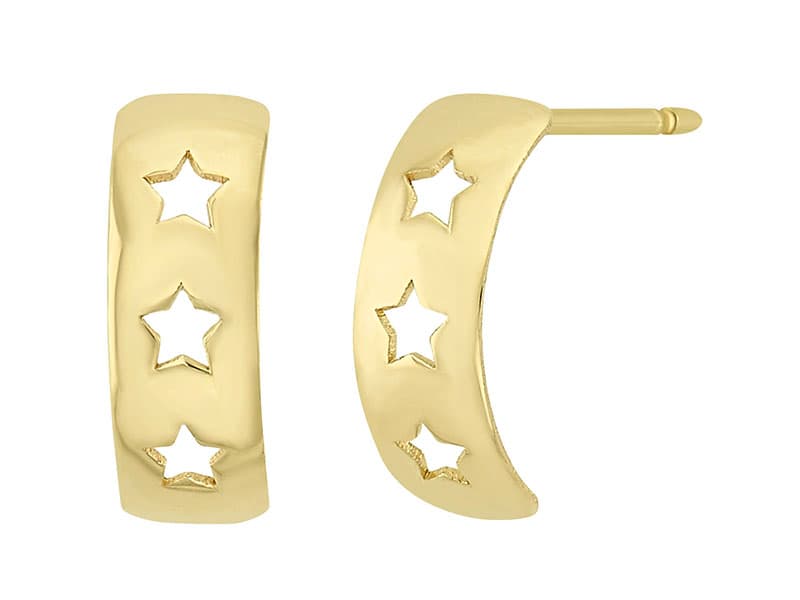 Estrellas caladas media arracada láser