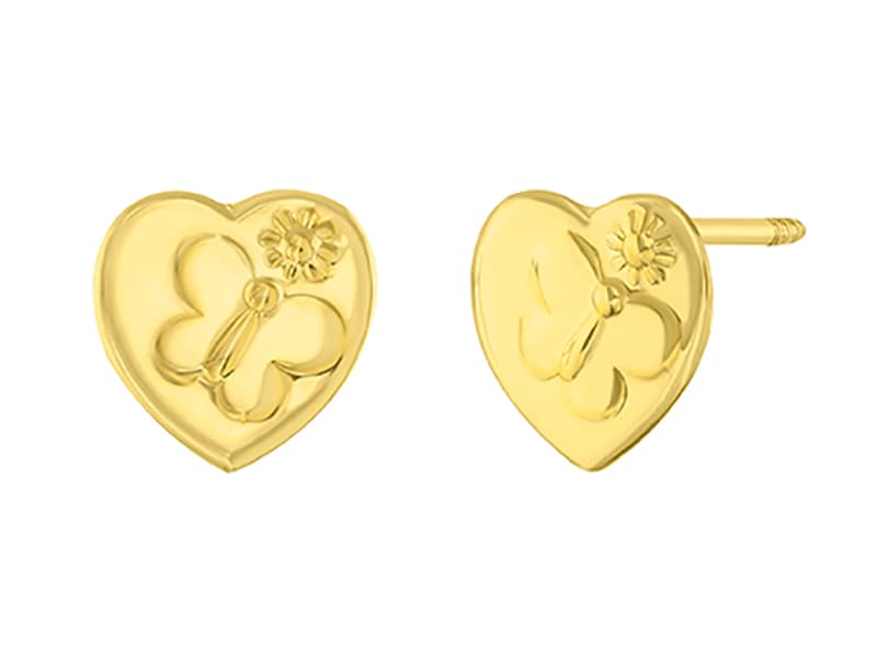 Corazón con mariposa