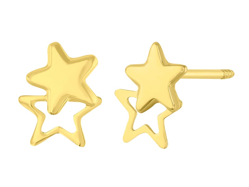Estrella con silueta st láser