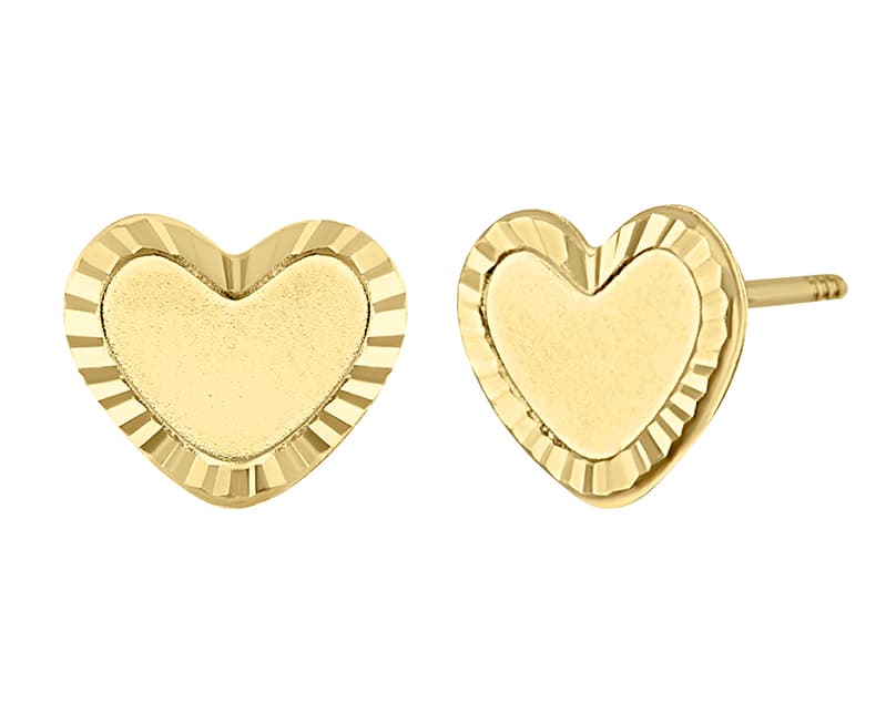 Corazón bisel diamantado