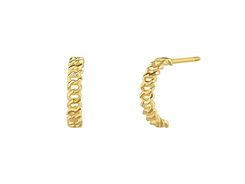 Arracada cadenita / Chain hoop earrings - Vaciado / Casting - Pulido / High Polish - N/A / N/A - Otros / Others
