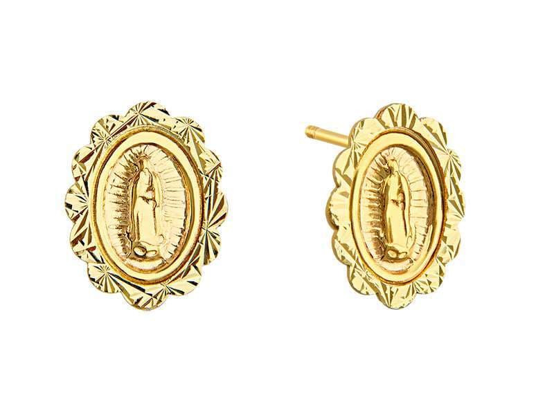 Medalla Virgen Bisel Daimantado / Virgen with Diamond Cut Bezel - Troquelado / Stamping - Diamantado / Diamond Cut - N/A - Religiosos / Religious