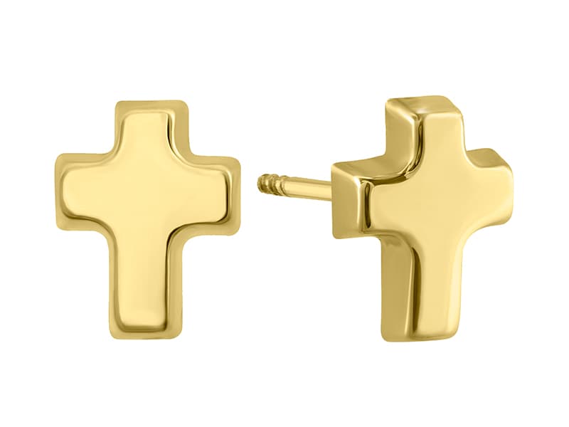 Cruz Basic / Basic Cross - Troquelado / Stamping - Pulido / High Polish - N/A - Religiosos / Religious