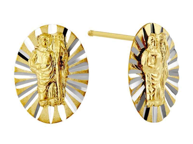 San Judas Oval / Saint Jude - Troquelado / Stamping - Diamantado / Diamond Cut - N/A - Religiosos / Religious