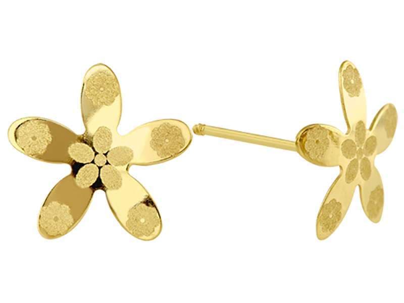 Flor con Detalle / Flower with Detail - Láser / Laser - Pulido / High Polish - N/A - Flores / Flowers