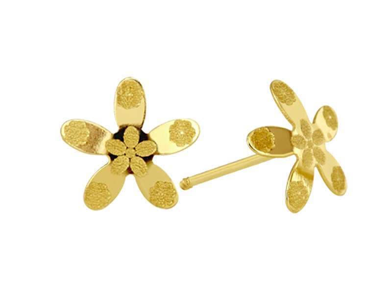 Flor Chica con Detalle / Small Flower with Detail - Láser / Laser - Pulido / High Polish - N/A - Flores / Flowers