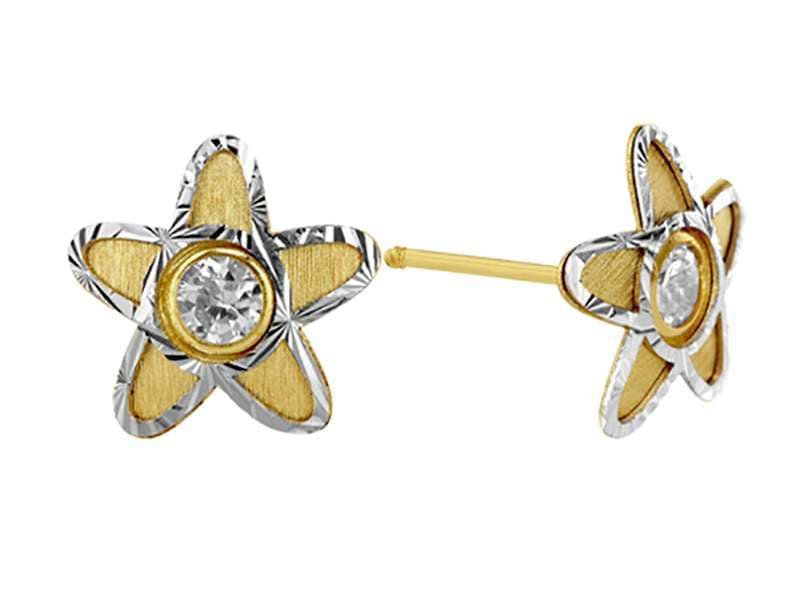 Estrella Bisel Diamantado con Circonia / Diamond Cut Bezel Star with Cz - Láser / Laser - Diamantado / Diamond Cut - Circonia / Zirconia  - Otros / Others