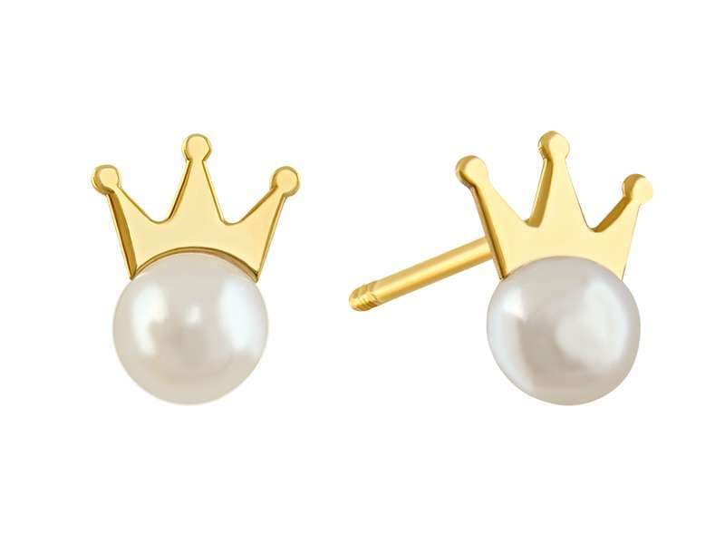 Corona con Perla 3.5mm / Crown with 3.5mm Pearl - Láser / Laser - Pulido / High Polish - Perla / Pearl  - Coronas / Crowns